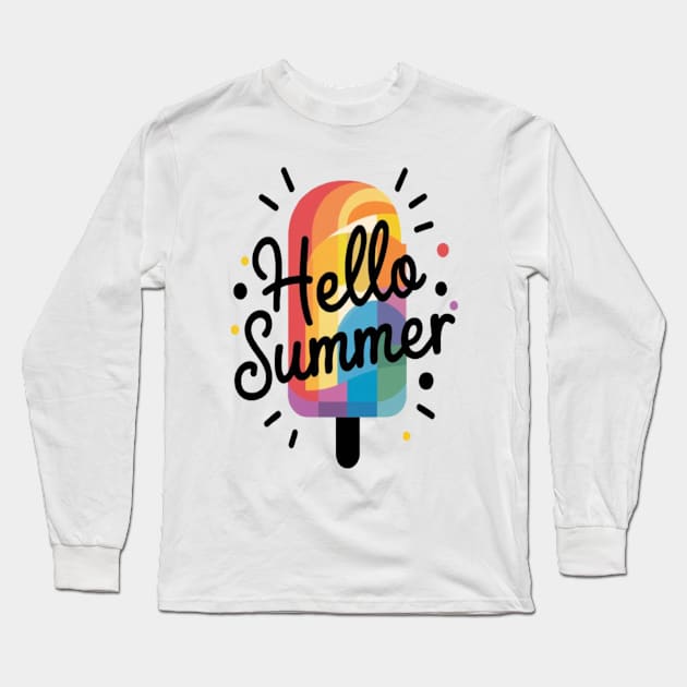 Hello summer Long Sleeve T-Shirt by Medkas 